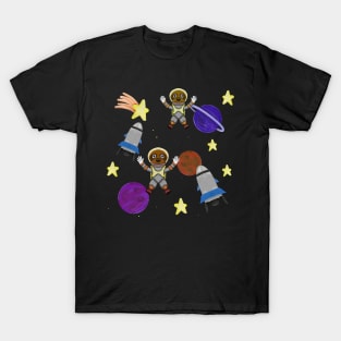 Cosmos sloths pattern T-Shirt